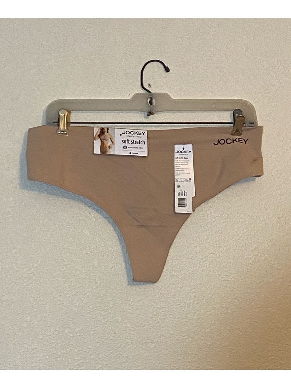 Jockey Tan Soft Stretch Thong Women’s Pantis Size 3XL